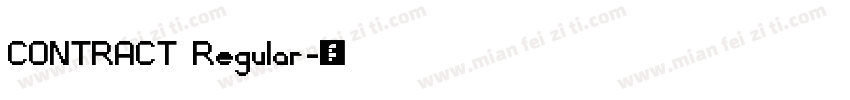 CONTRACT Regular字体转换